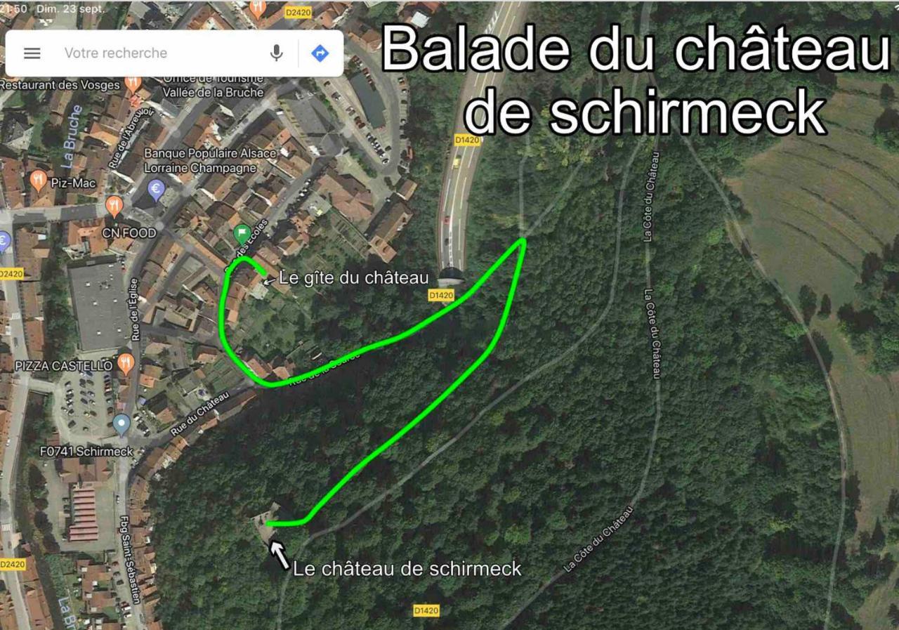 Le gîte du chateau dans le centre de schirmeck Extérieur photo